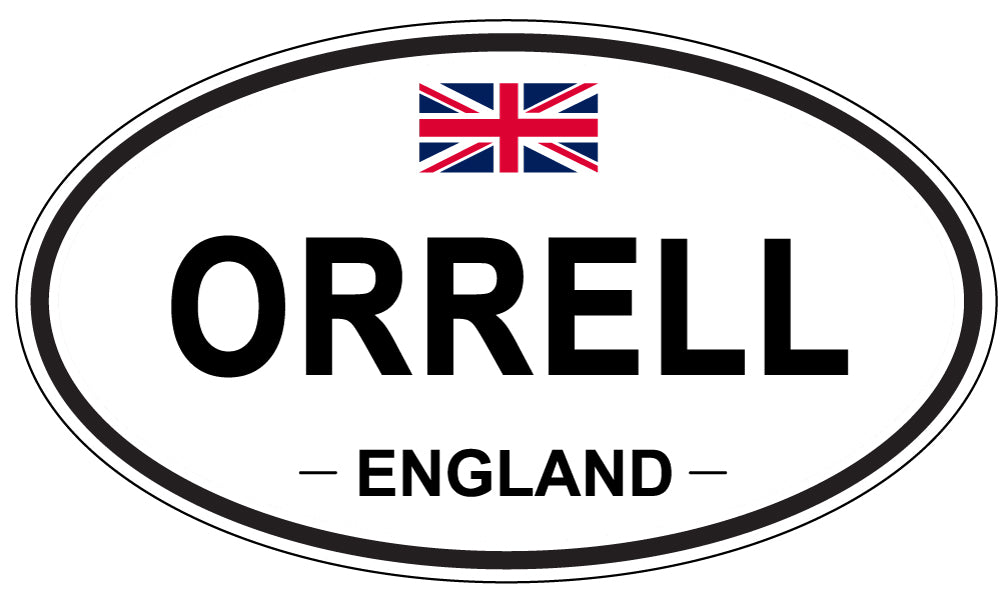 ORRELL, England - Oval Magnet