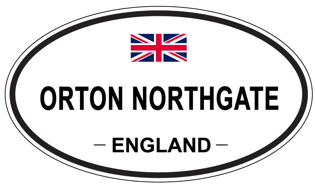 ORTON NORTHGATE, ENGLAND - Oval Sticker