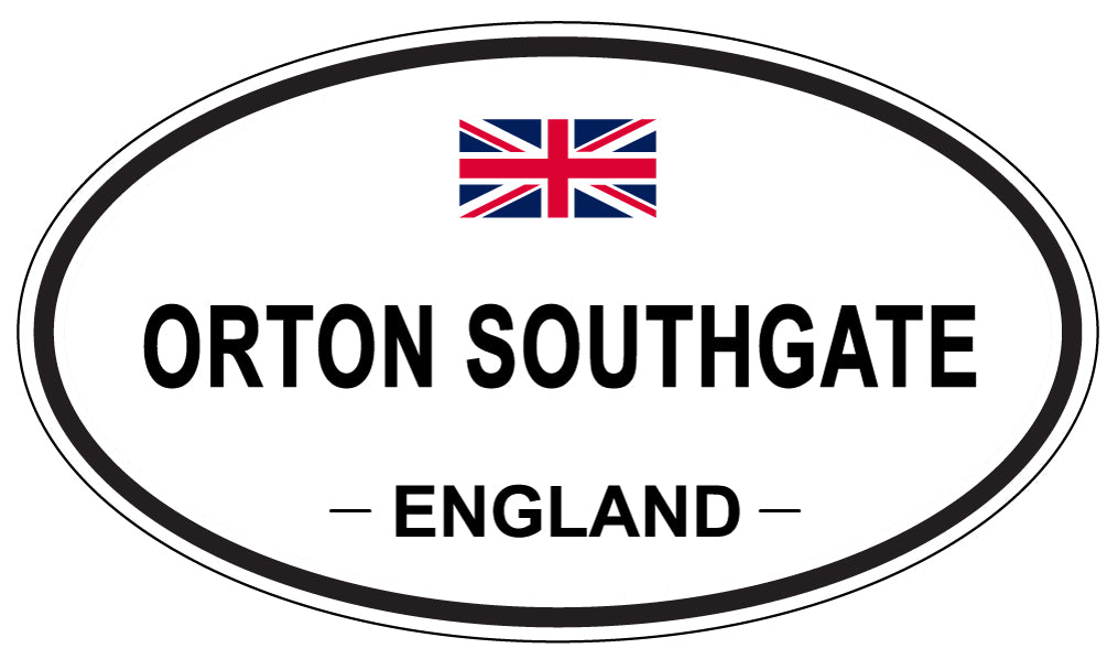 ORTON SOUTHGATE, ENGLAND - Oval Sticker