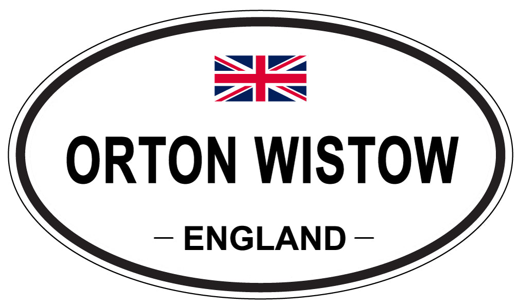 ORTON WISTOW, ENGLAND - Oval Sticker