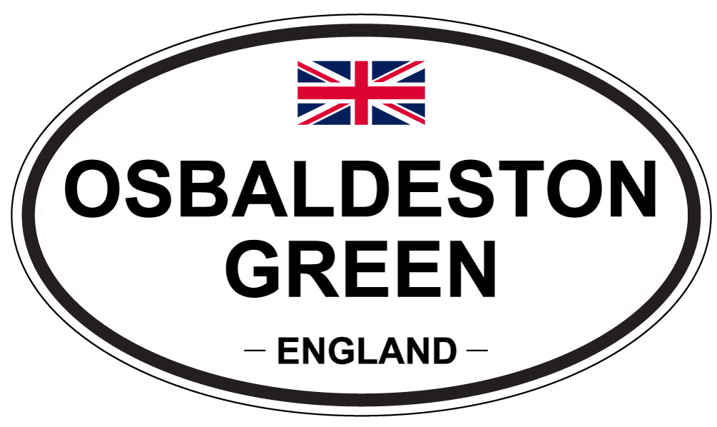 OSBALDESTON GREEN, ENGLAND - Oval Sticker