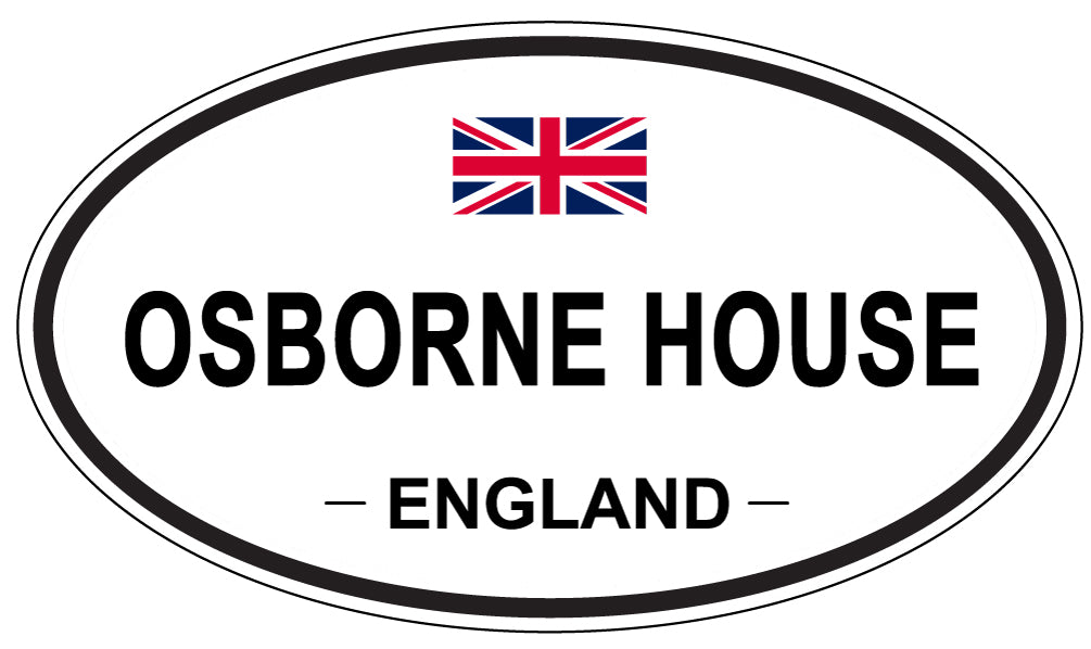 OSBORNE HOUSE, England - Oval Magnet