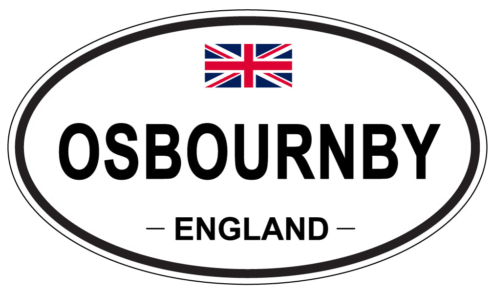 OSBOURNBY, ENGLAND - Oval Sticker