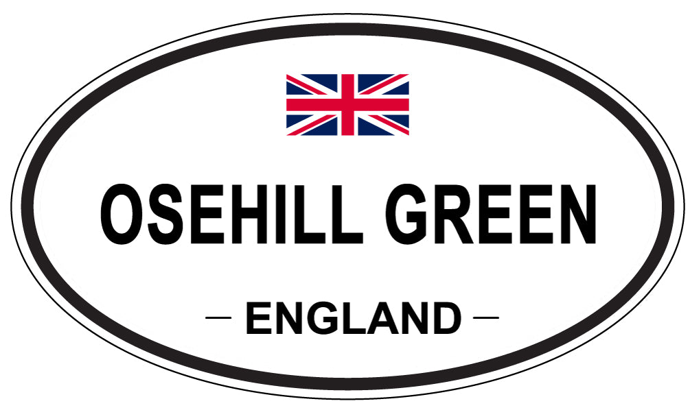 OSEHILL GREEN, ENGLAND - Oval Sticker