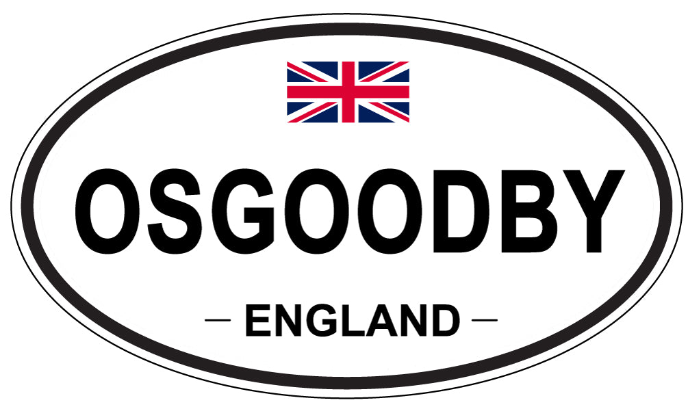 OSGOODBY, ENGLAND - Oval Sticker