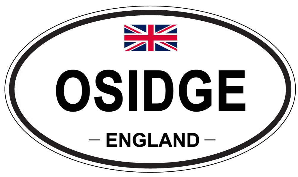 OSIDGE, ENGLAND - Oval Sticker