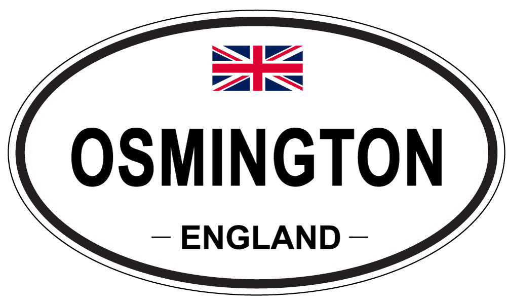 OSMINGTON, ENGLAND - Oval Sticker