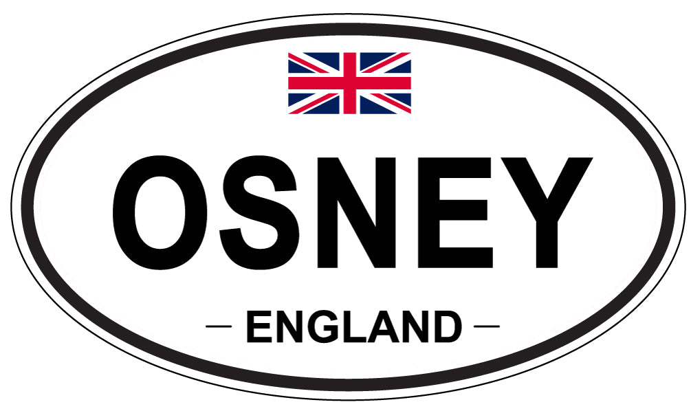 OSNEY, ENGLAND - Oval Sticker