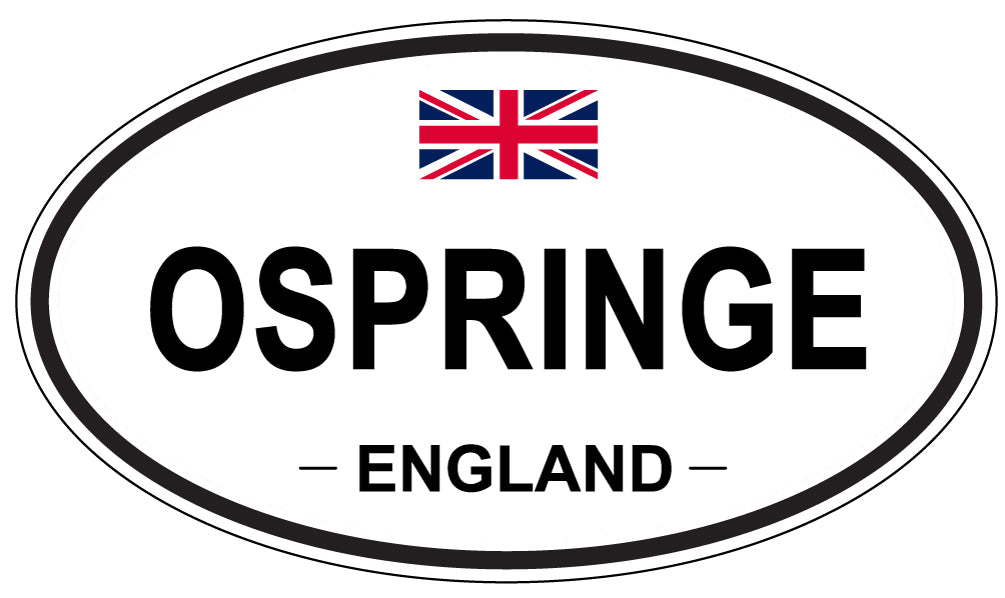 OSPRINGE, ENGLAND - Oval Sticker