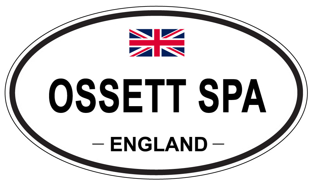 OSSETT SPA, ENGLAND - Oval Sticker