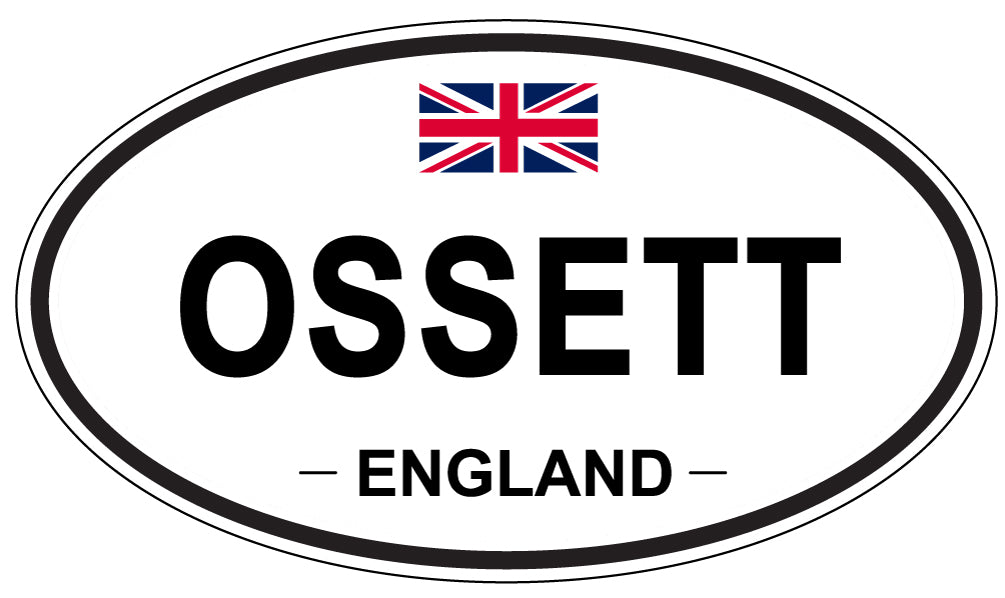 OSSETT, England - Oval Magnet