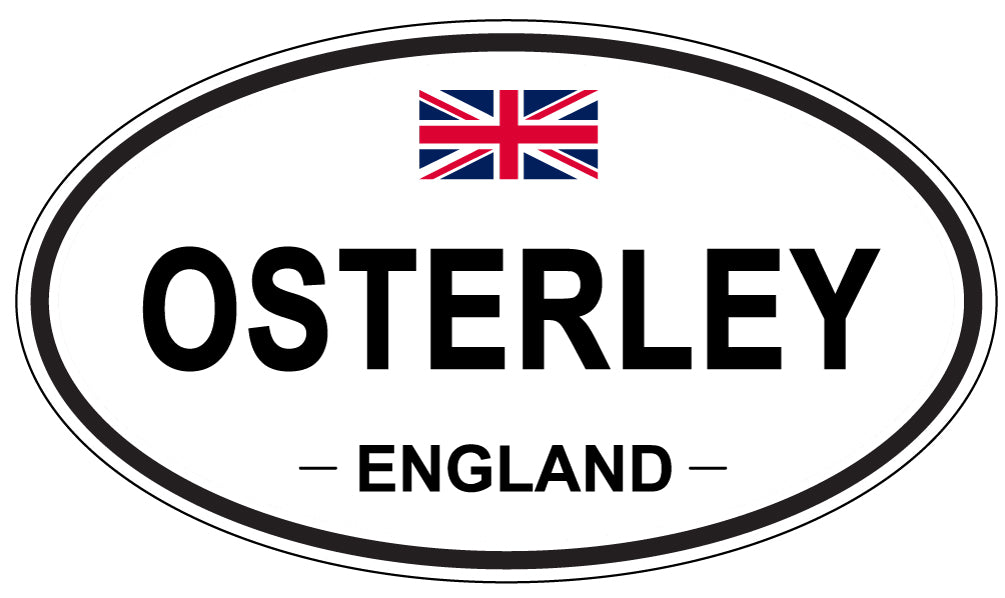 OSTERLEY, ENGLAND - Oval Sticker