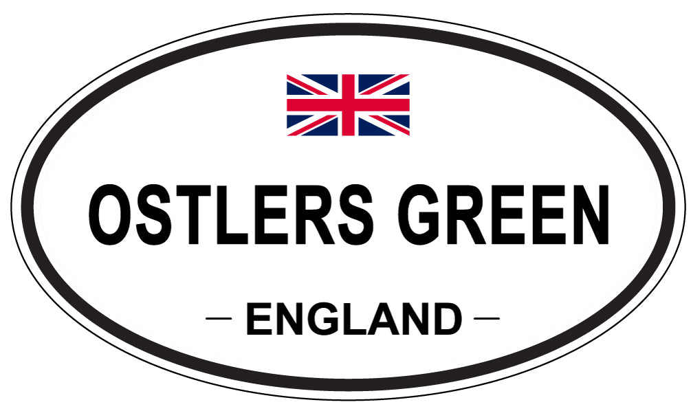 OSTLERS GREEN, ENGLAND - Oval Sticker