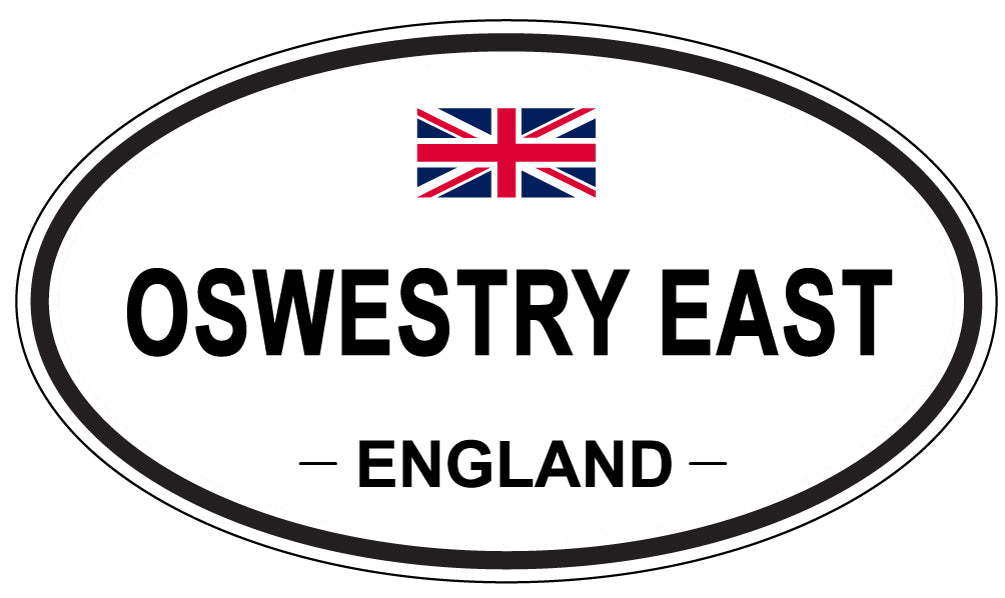 OSWESTRY EAST, England - Oval Magnet