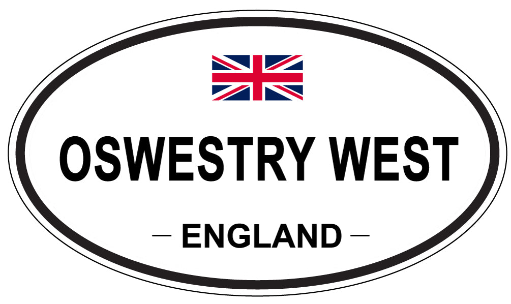 OSWESTRY WEST, England - Oval Magnet