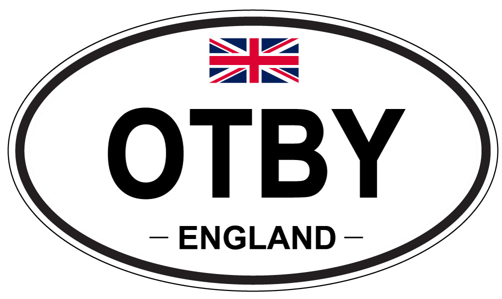 OTBY, ENGLAND - Oval Sticker