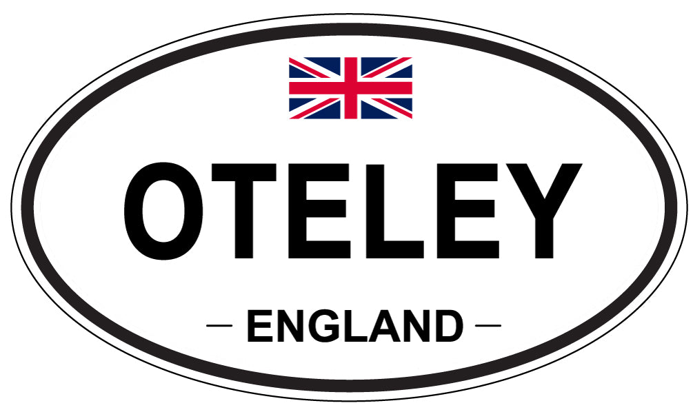 OTELEY, ENGLAND - Oval Sticker