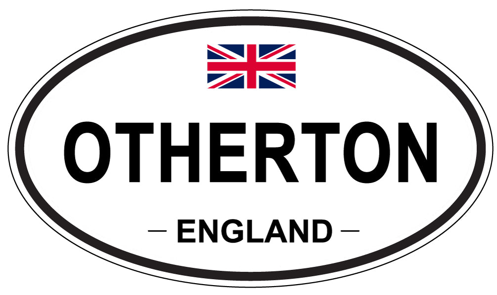 OTHERTON, ENGLAND - Oval Sticker