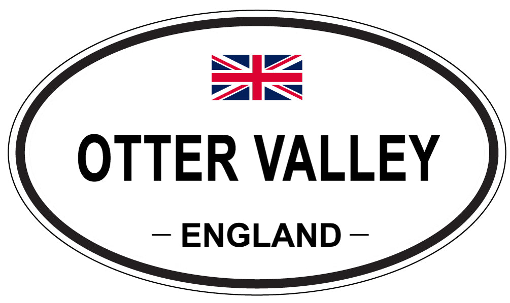 OTTER VALLEY, ENGLAND - Oval Sticker