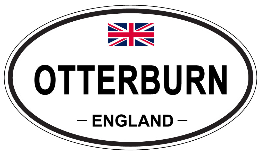 OTTERBURN, ENGLAND - Oval Sticker