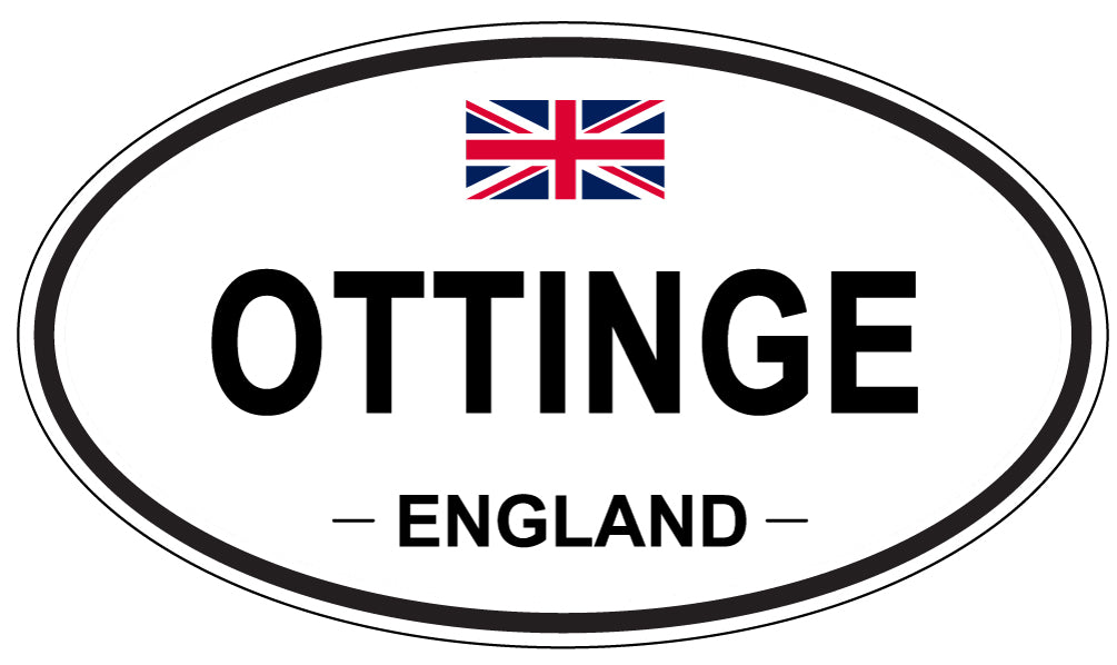 OTTINGE, ENGLAND - Oval Sticker