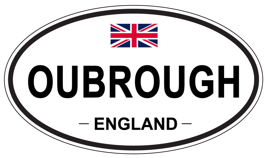 OUBROUGH, ENGLAND - Oval Sticker