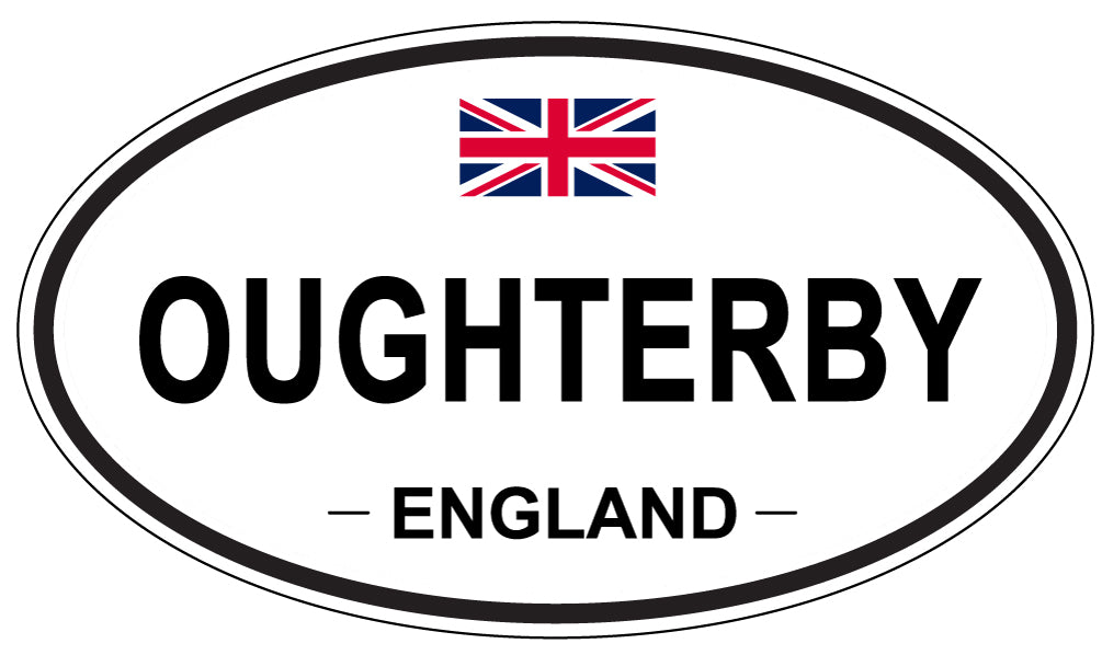 OUGHTERBY, ENGLAND - Oval Sticker