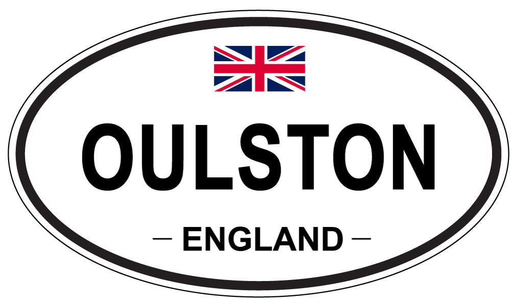 OULSTON, ENGLAND - Oval Sticker