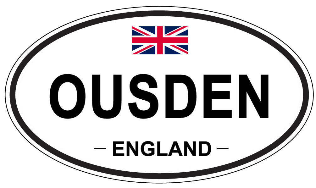 OUSDEN, England - Oval Magnet