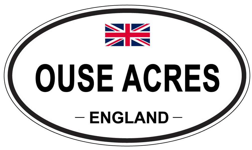 OUSE ACRES, England - Oval Magnet