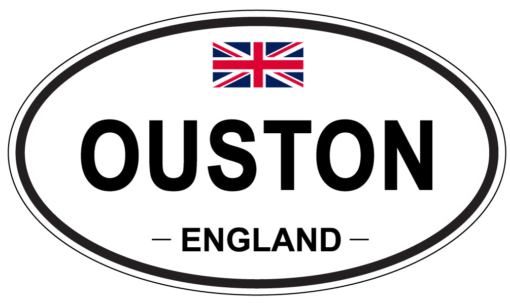 OUSTON, England - Oval Magnet