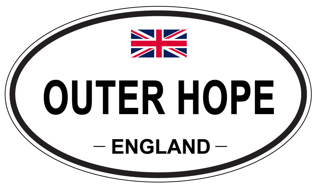 OUTER HOPE, England - Oval Magnet