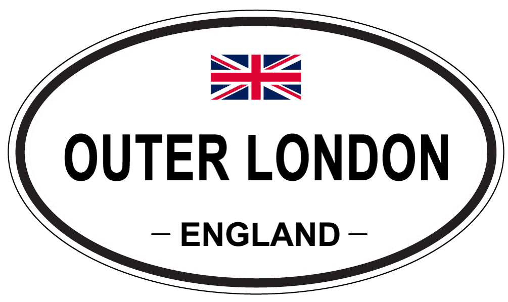OUTER LONDON, ENGLAND - Oval Sticker