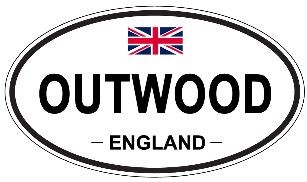 OUTWOOD, ENGLAND - Oval Sticker
