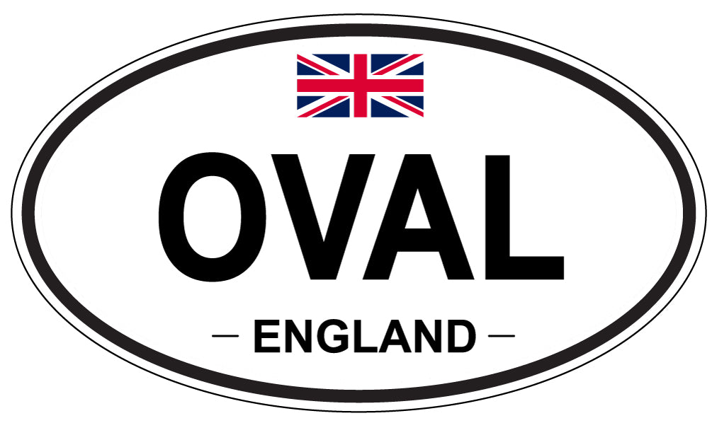 OVAL, ENGLAND - Oval Sticker