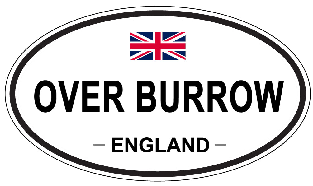 OVER BURROW, England - Oval Magnet