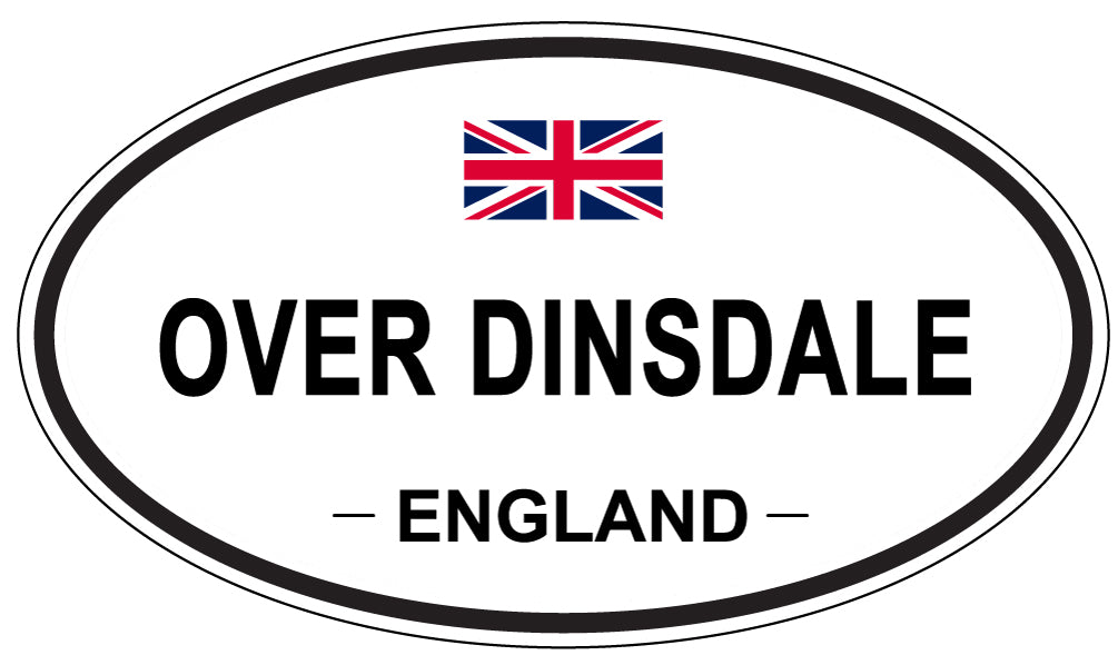 OVER DINSDALE, England - Oval Magnet