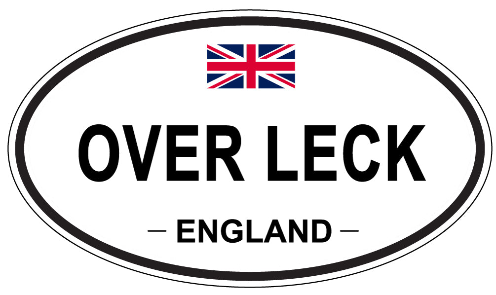 OVER LECK, England - Oval Magnet