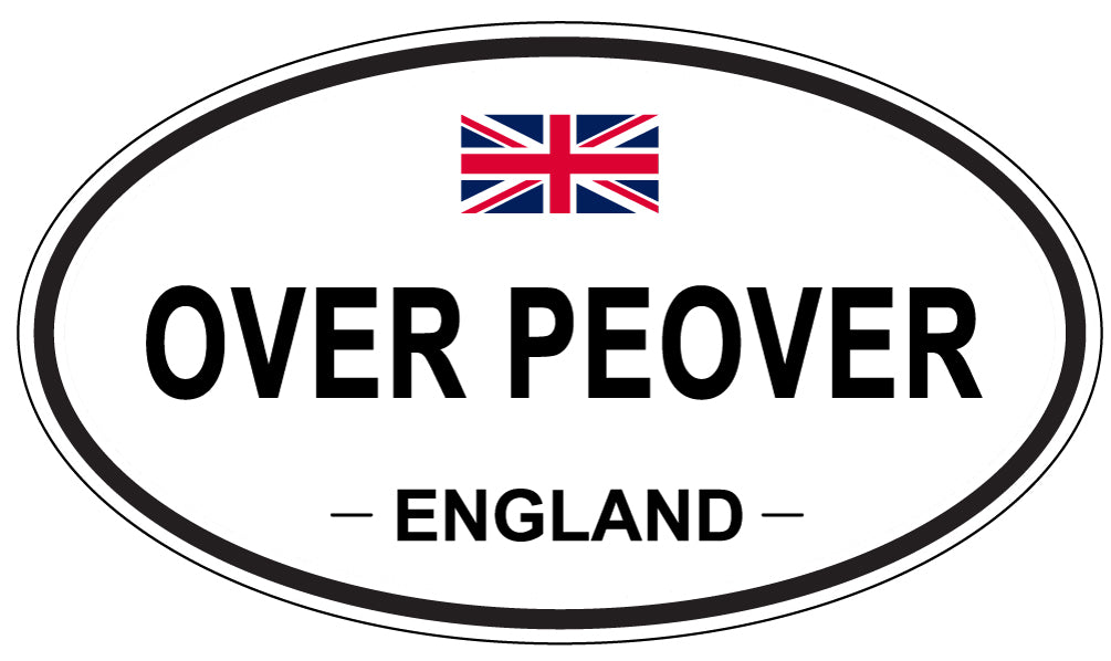 OVER PEOVER, England - Oval Magnet