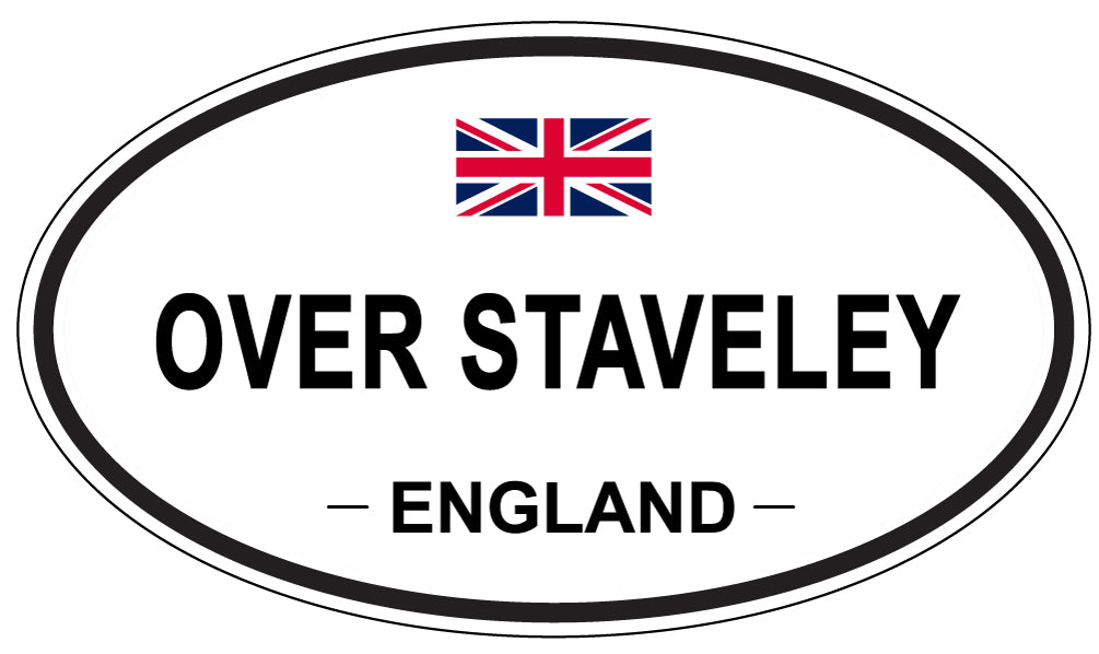 OVER STAVELEY, England - Oval Magnet