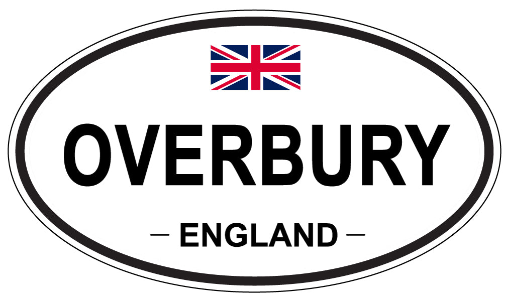 OVERBURY, England - Oval Magnet