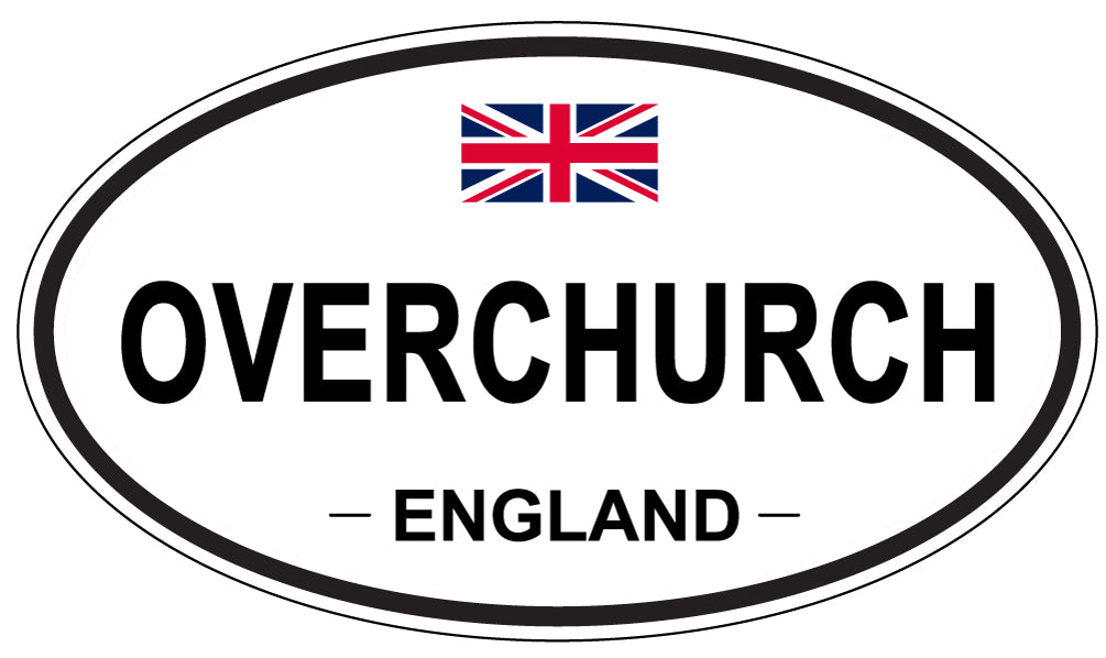 OVERCHURCH, England - Oval Magnet