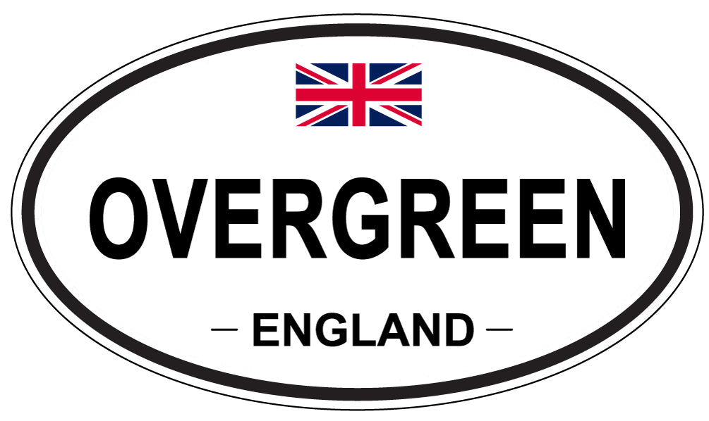 OVERGREEN, England - Oval Magnet