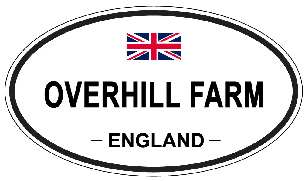 OVERHILL FARM, England - Oval Magnet