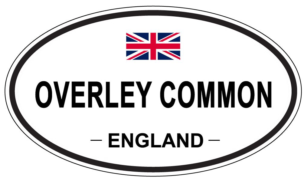 OVERLEY COMMON, ENGLAND - Oval Sticker