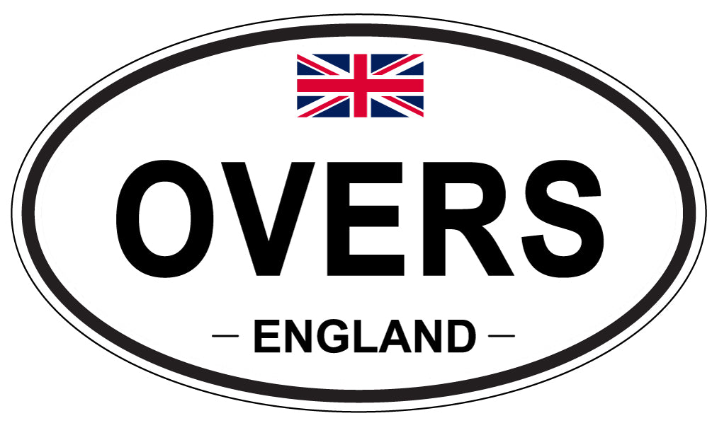 OVERS, England - Oval Magnet