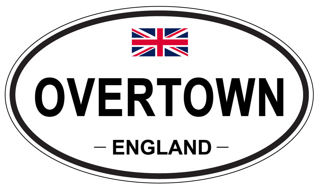 OVERTOWN, England - Oval Magnet