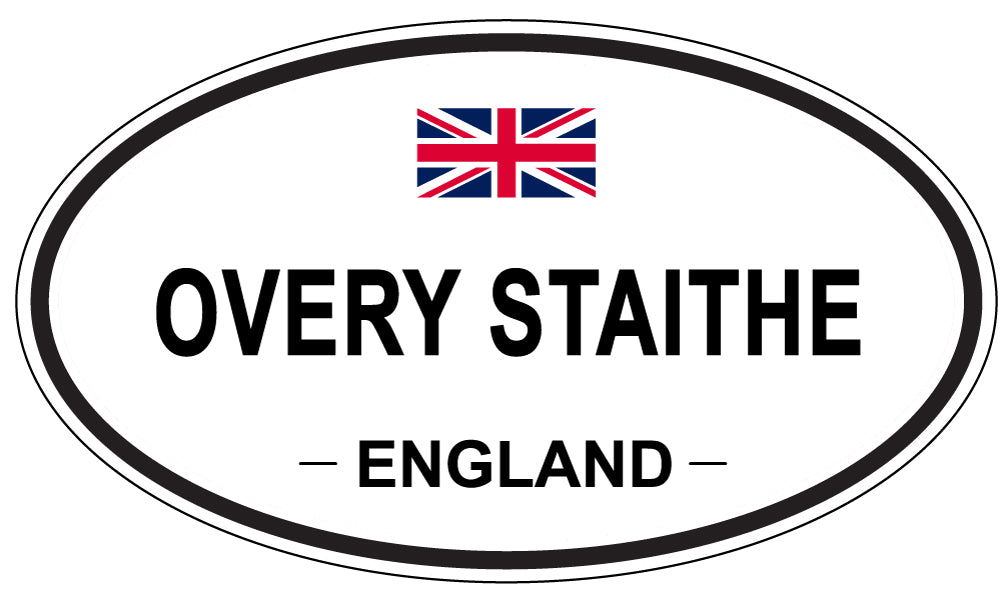 OVERY STAITHE, ENGLAND - Oval Sticker