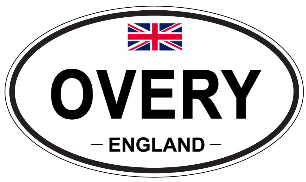 OVERY, England - Oval Magnet