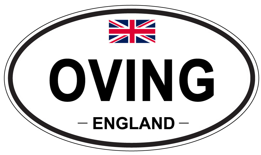 OVING, England - Oval Magnet